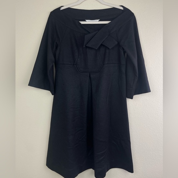 Diane Von Furstenberg Dresses & Skirts - Diane Von Furstenberg Orchetto Black Wool Dress Size 6 (D1-22)